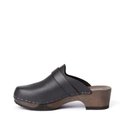 SOFTCLOX Tamina Softnappa Schwarz (Dunkel)-Frau Clogs