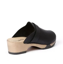 SOFTCLOX Tamina Softnappa Schwarz (Hazelnut)-Frau Clogs