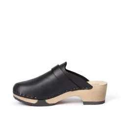 SOFTCLOX Tamina Softnappa Schwarz (Hazelnut)-Frau Clogs