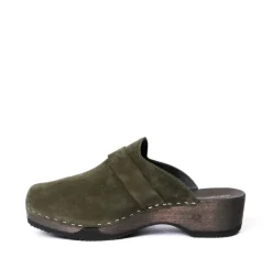 SOFTCLOX Tamino Kaschmir Dunkeloliv (Dunkel)-Frau Clogs