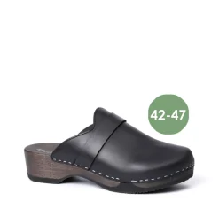 SOFTCLOX Tamino Softnappa Schwarz (Dunkel)-Frau Clogs