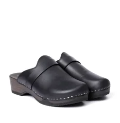 SOFTCLOX Tamino Softnappa Schwarz (Dunkel)-Frau Clogs