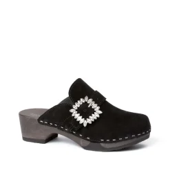 SOFTCLOX Teodora Kaschmir Schwarz (Dunkel)-Frau Clogs