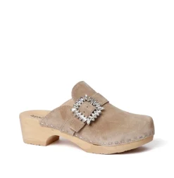 SOFTCLOX Teodora Kaschmir Taupe (Natur)-Frau Clogs