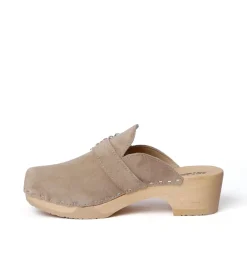 SOFTCLOX Teodora Kaschmir Taupe (Natur)-Frau Clogs