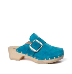 SOFTCLOX Tessa Kaschmir Pacificgreen (Natur)-Frau Clogs