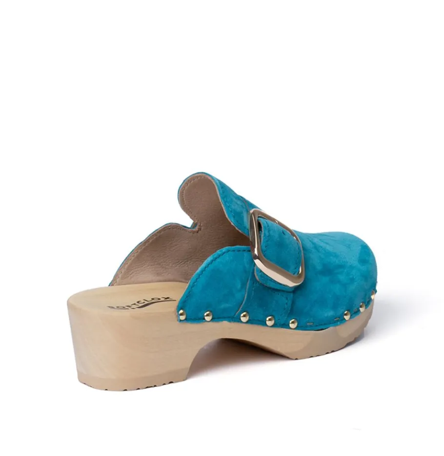 SOFTCLOX Tessa Kaschmir Pacificgreen (Natur)-Frau Clogs