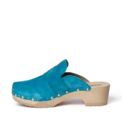 SOFTCLOX Tessa Kaschmir Pacificgreen (Natur)-Frau Clogs