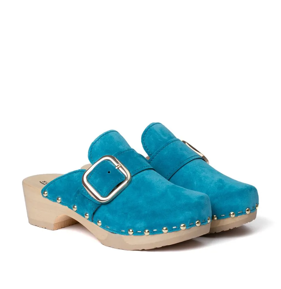 SOFTCLOX Tessa Kaschmir Pacificgreen (Natur)-Frau Clogs