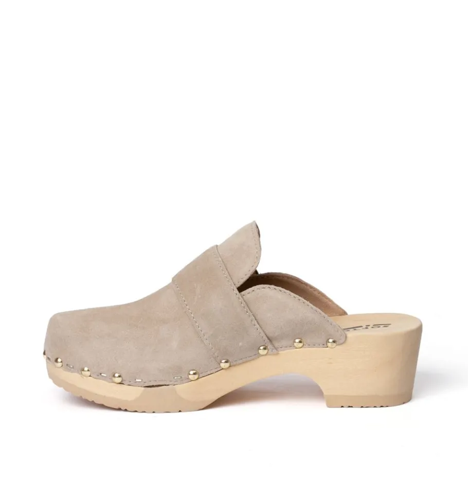 SOFTCLOX Tessa Kaschmir Taupe (Natur)-Frau Clogs