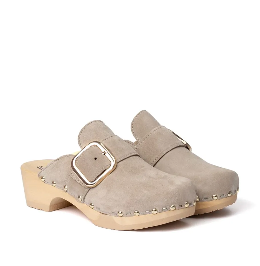 SOFTCLOX Tessa Kaschmir Taupe (Natur)-Frau Clogs