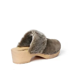 SOFTCLOX Tizia Kaschmir/Lf Oliv (Natur)-Frau Clogs