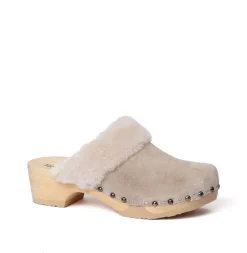 SOFTCLOX Tizia Kaschmir/Lf Taupe (Natur)-Frau Clogs