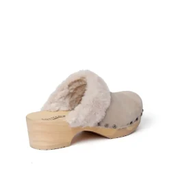 SOFTCLOX Tizia Kaschmir/Lf Taupe (Natur)-Frau Clogs