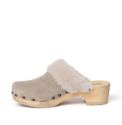SOFTCLOX Tizia Kaschmir/Lf Taupe (Natur)-Frau Clogs