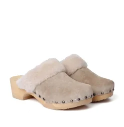 SOFTCLOX Tizia Kaschmir/Lf Taupe (Natur)-Frau Clogs