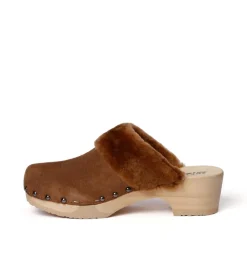 SOFTCLOX Tizia Kaschmir/Lf Whiskey (Natur)-Frau Clogs