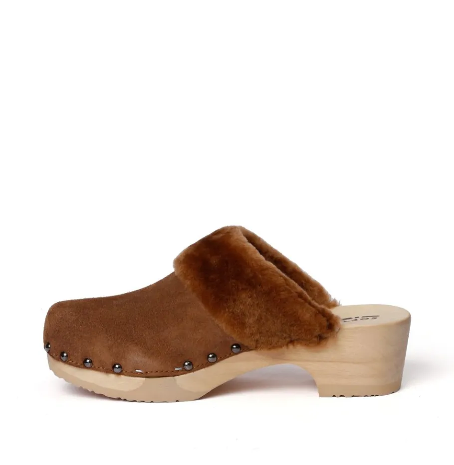 SOFTCLOX Tizia Kaschmir/Lf Whiskey (Natur)-Frau Clogs