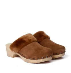 SOFTCLOX Tizia Kaschmir/Lf Whiskey (Natur)-Frau Clogs