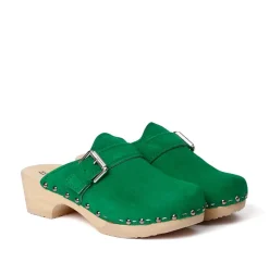 SOFTCLOX Tomma Kaschmir Fashiongreen (Natur)-Frau Clogs