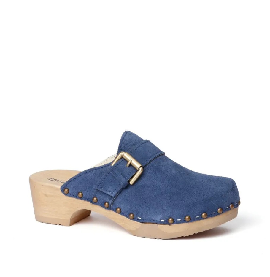 SOFTCLOX Tomma Kaschmir Jeans (Natur)-Frau Clogs