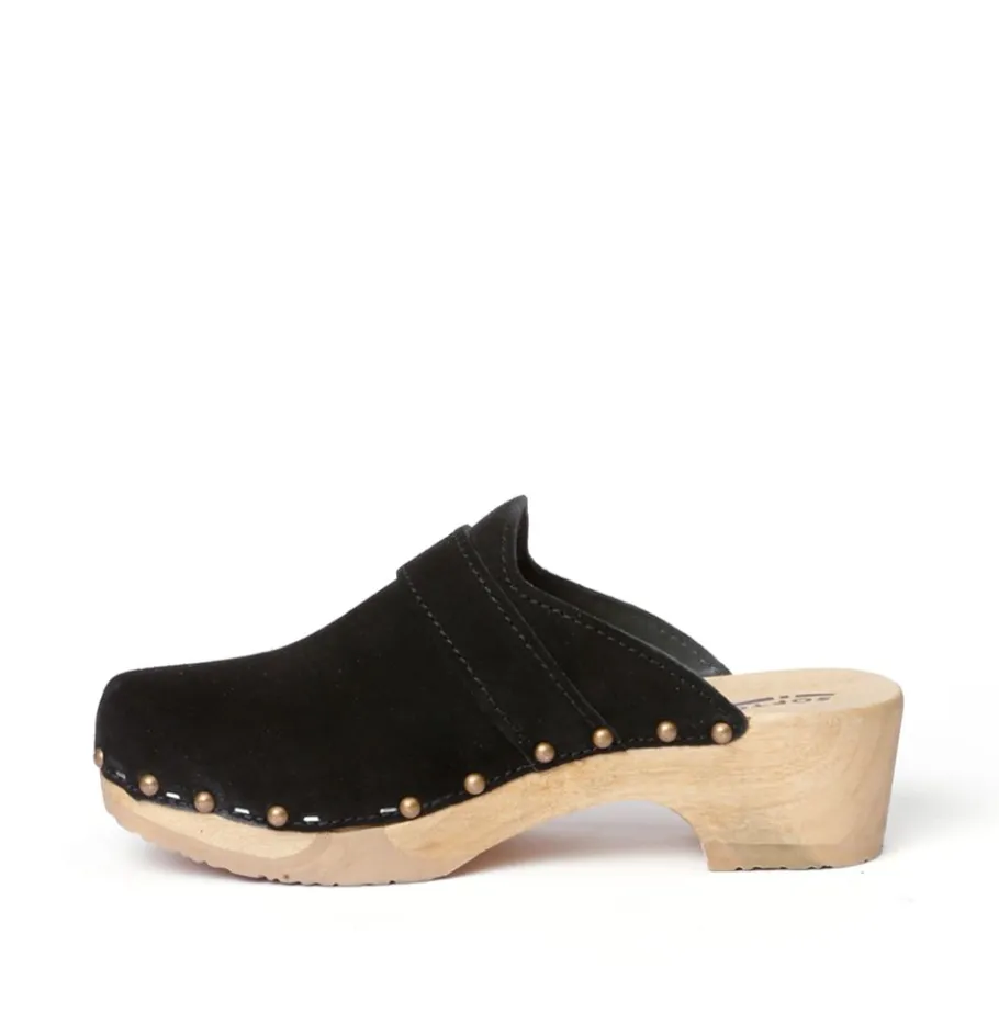 SOFTCLOX Tomma Kaschmir Schwarz (Natur)-Frau Clogs
