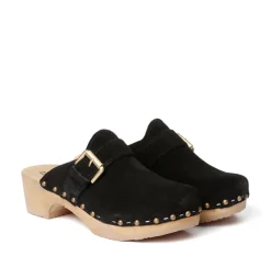 SOFTCLOX Tomma Kaschmir Schwarz (Natur)-Frau Clogs