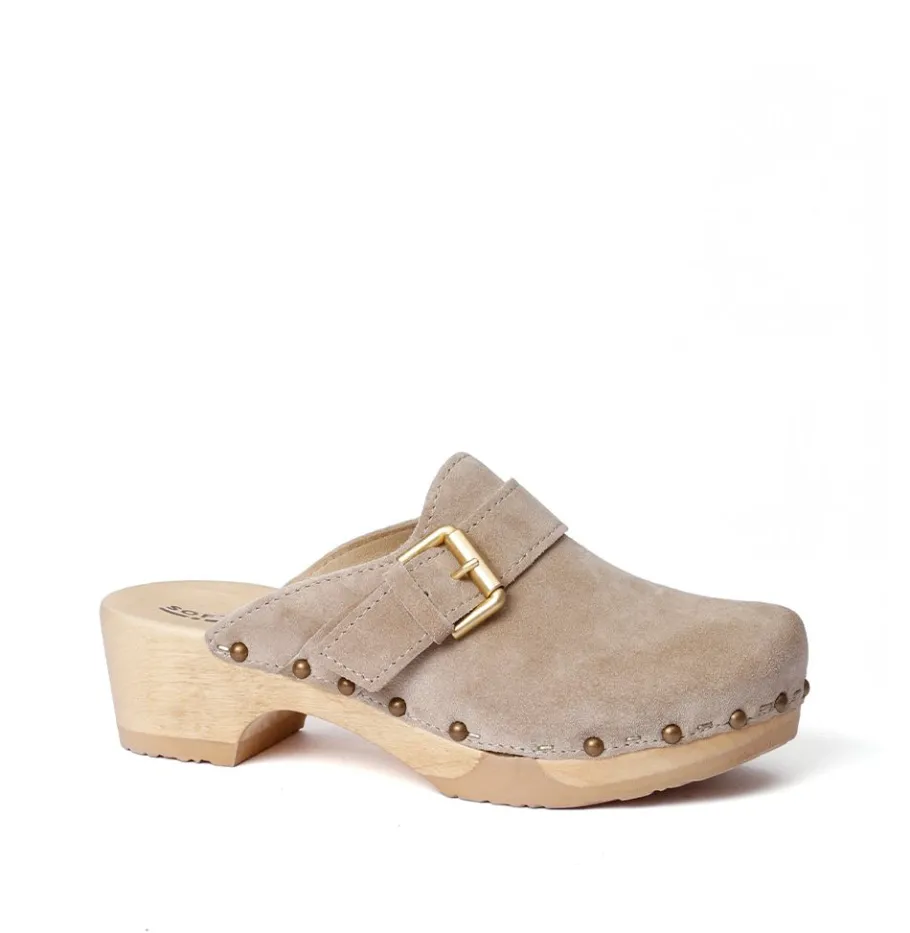 SOFTCLOX Tomma Kaschmir Taupe (Natur)-Frau Clogs