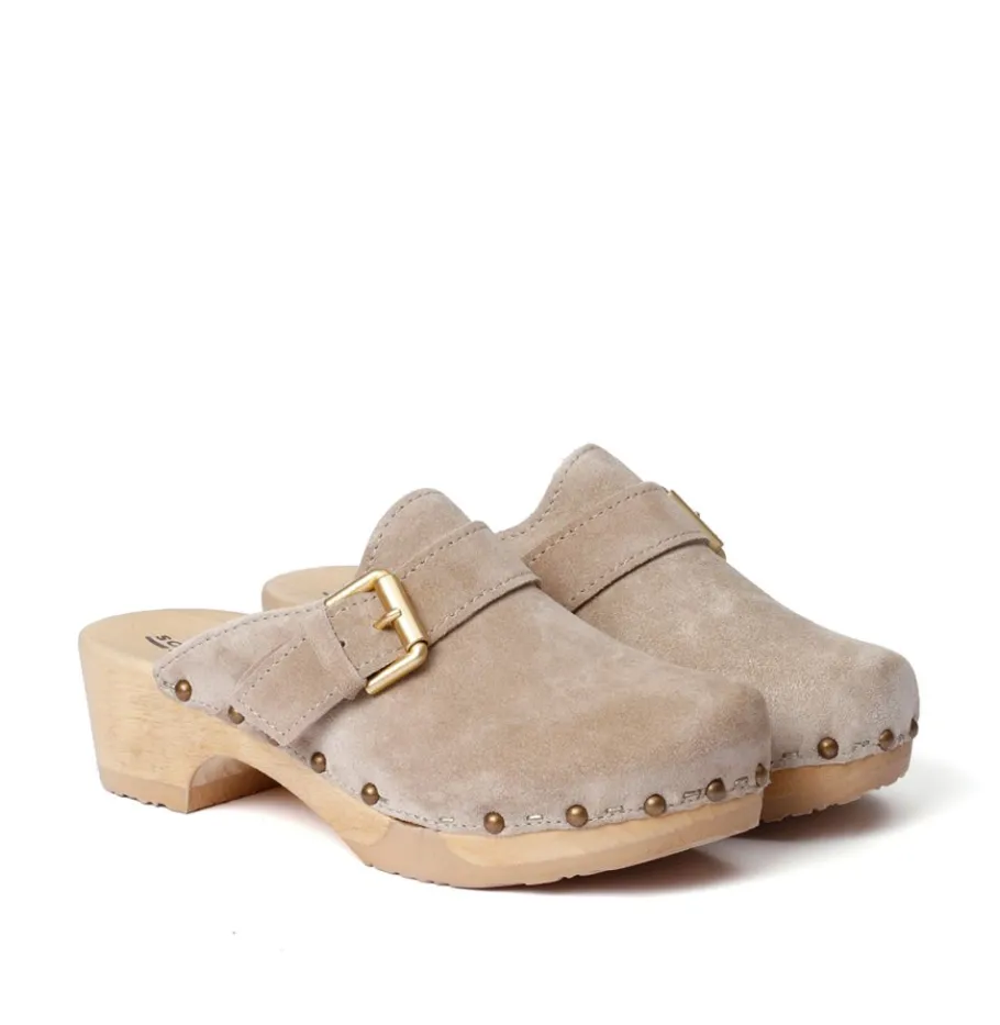 SOFTCLOX Tomma Kaschmir Taupe (Natur)-Frau Clogs