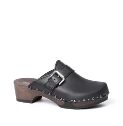 SOFTCLOX Tomma Nappa Schwarz (Dunkel)-Frau Clogs