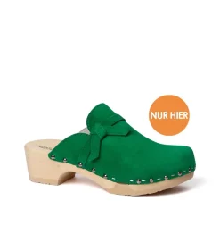 SOFTCLOX Torina Kaschmir Fashiongreen (Natur)-Frau Clogs