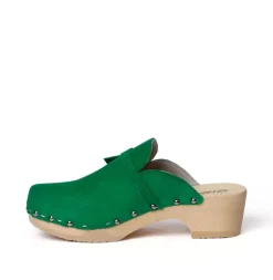 SOFTCLOX Torina Kaschmir Fashiongreen (Natur)-Frau Clogs