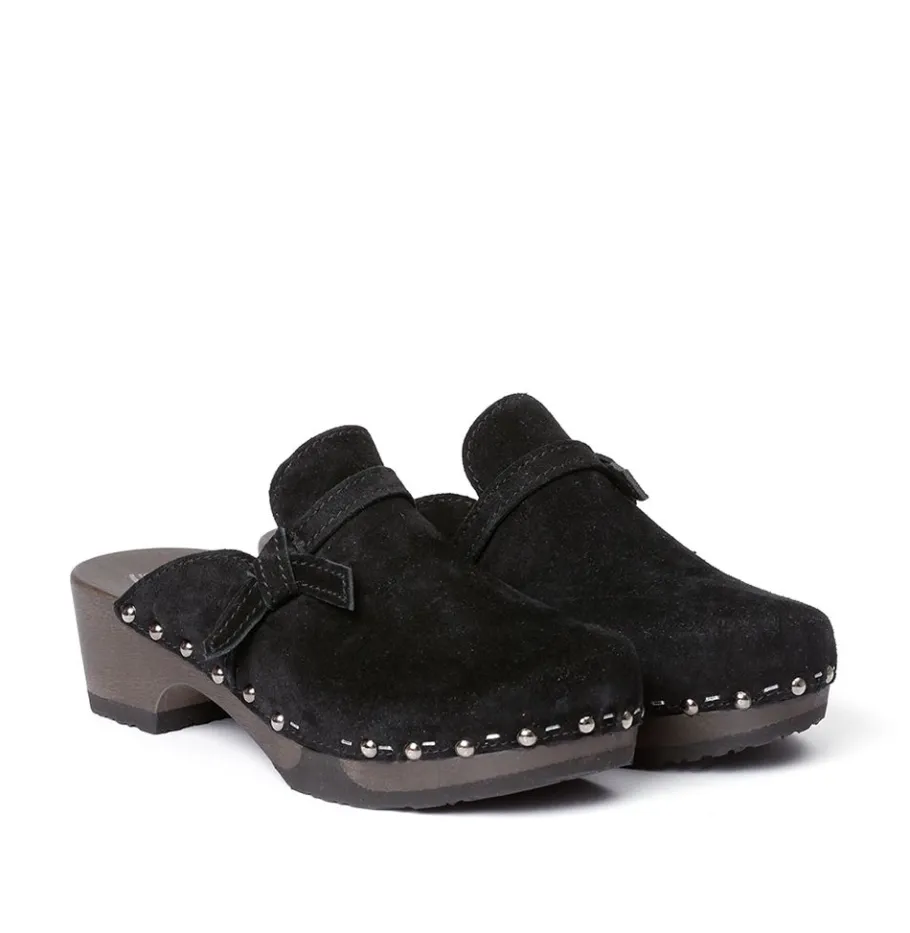 SOFTCLOX Torina Kaschmir Schwarz (Dunkel)-Frau Clogs