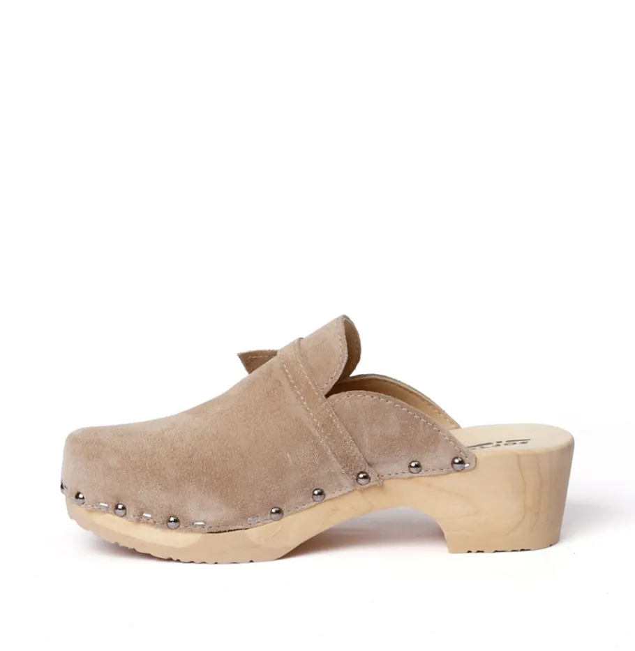 SOFTCLOX Torina Kaschmir Taupe (Natur)-Frau Clogs