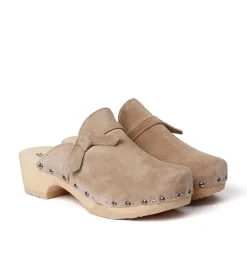 SOFTCLOX Torina Kaschmir Taupe (Natur)-Frau Clogs